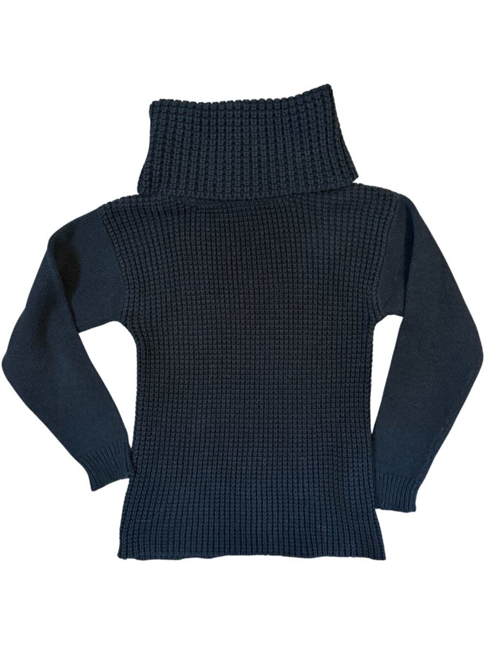 Joe Fresh Black Chunky Knit Turtleneck Sweater Size S